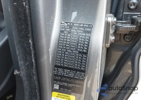 2018 Jaguar E-Pace R-Dynamic S/S из США, поврежденный, VIN SADFJ2FX4J1Z30605